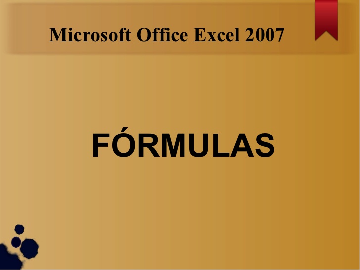 Microsoft Excel 2007 Formulas